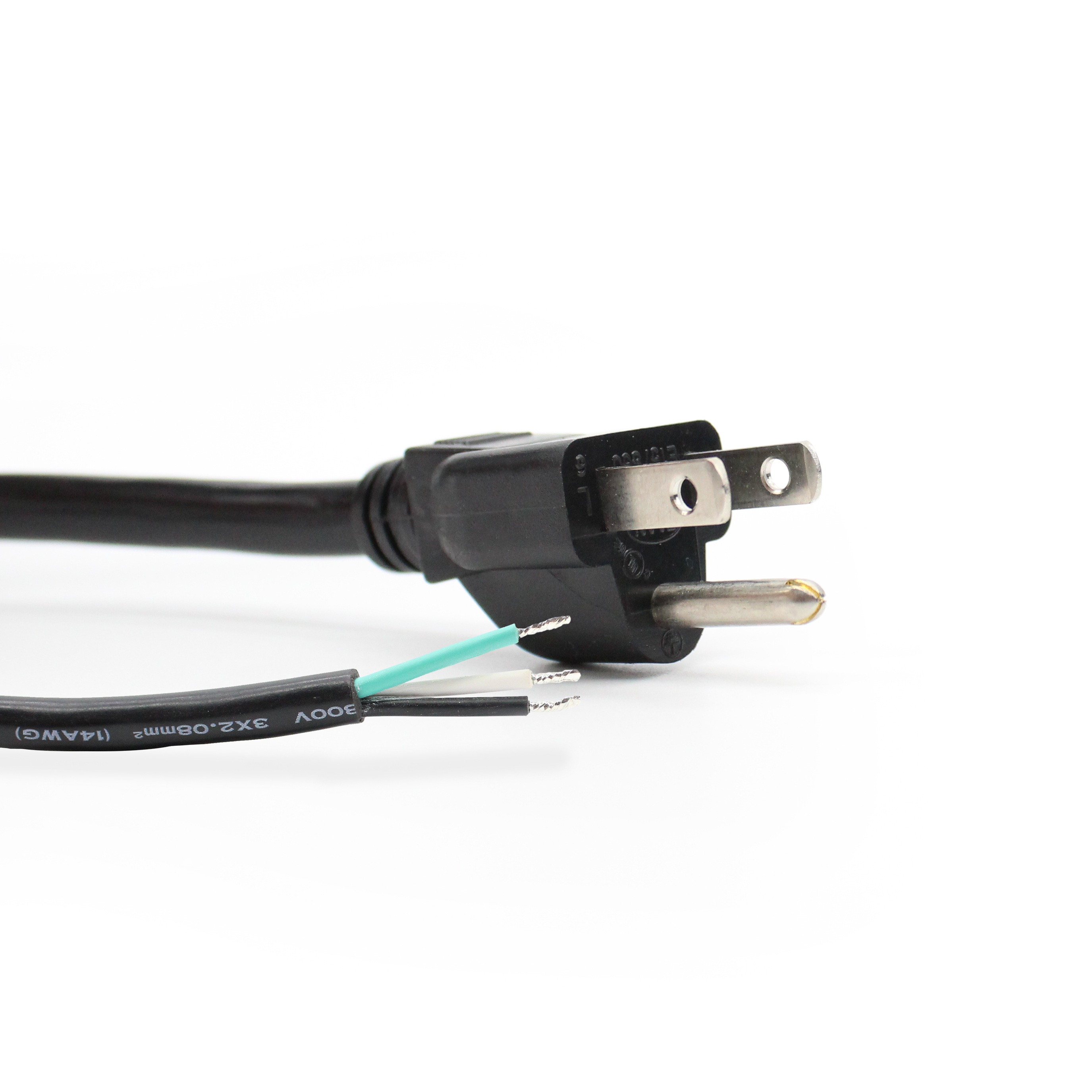 5-15P to Blunt Cut Wires Power Cord