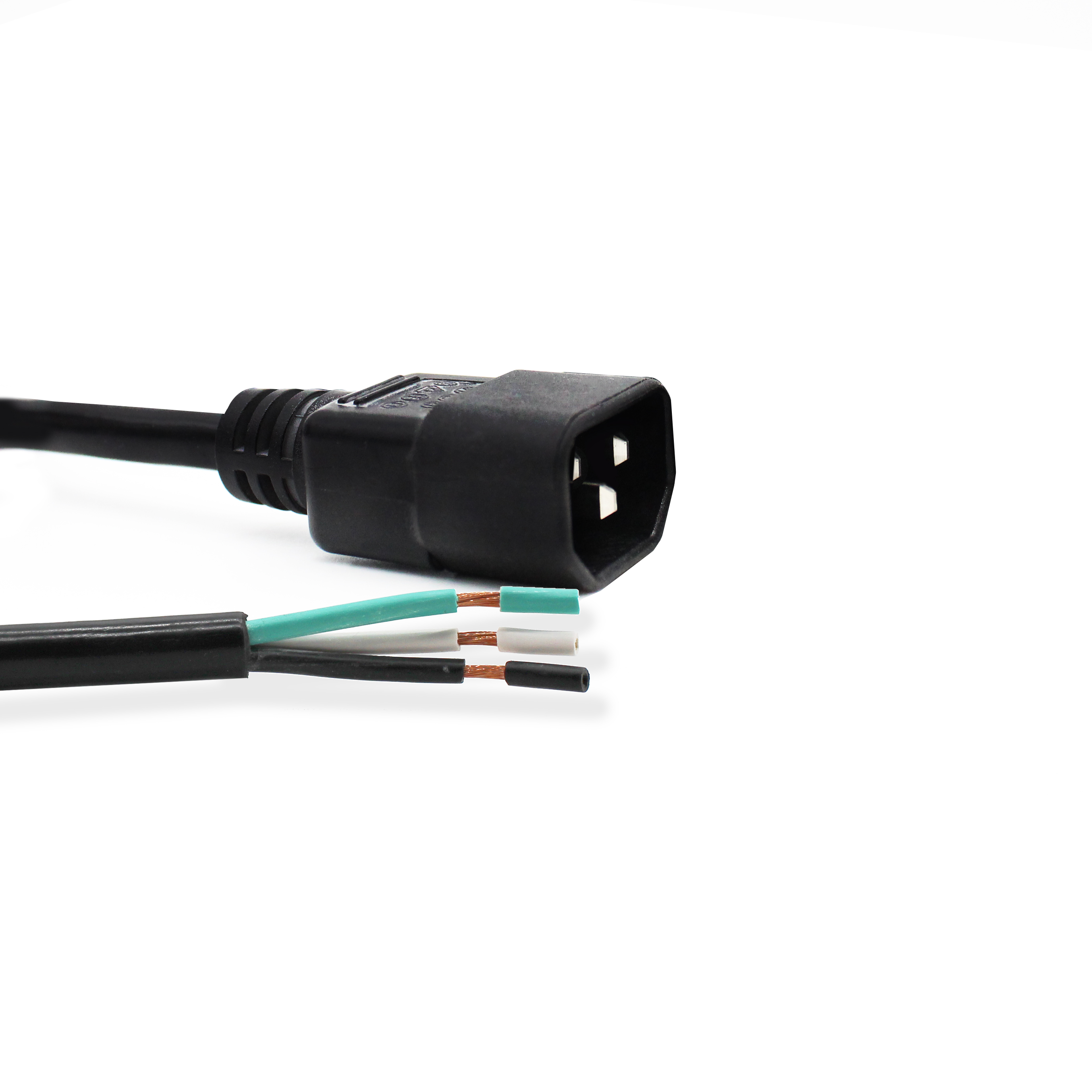 C14 to Blunt Cut Wires Power Cord